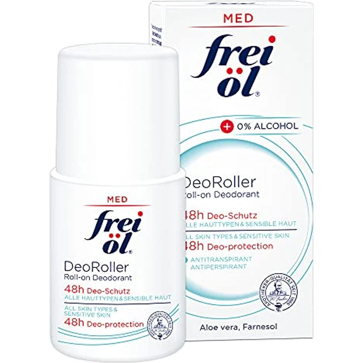 frei öl MED DeoRoller, Deodorant, 48h Deo-Schutz, alkoholfrei und vegan, reguliert die Schweißbildung, 50 ml – Bild 2