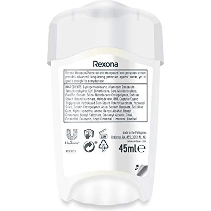 Rexona Maximum Protection Anti Transpirant Deo Creme Clean Scent, 96 Stunden Schutz gegen starkes Schwitzen, 45 ml – Bild 3
