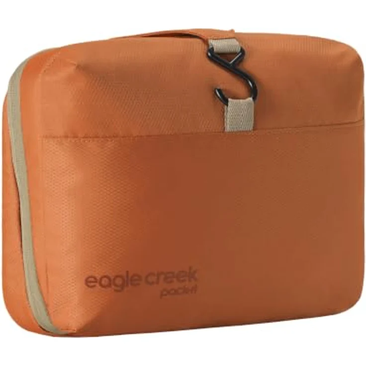 Eagle Creek Pack-It Kulturbeutel, 25 cm x 8 cm x 20 cm, aus 100% Polyester, orange – Bild 1