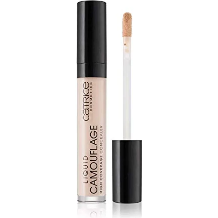 Catrice Liquid Camouflage High Coverage Concealer, Nr. 010, Nude, langanhaltend, für trockene Haut, für unreine Haut, für Mischhaut, vegan, ölfrei, wasserfest, ohne Alkohol, 1er Pack (5ml)