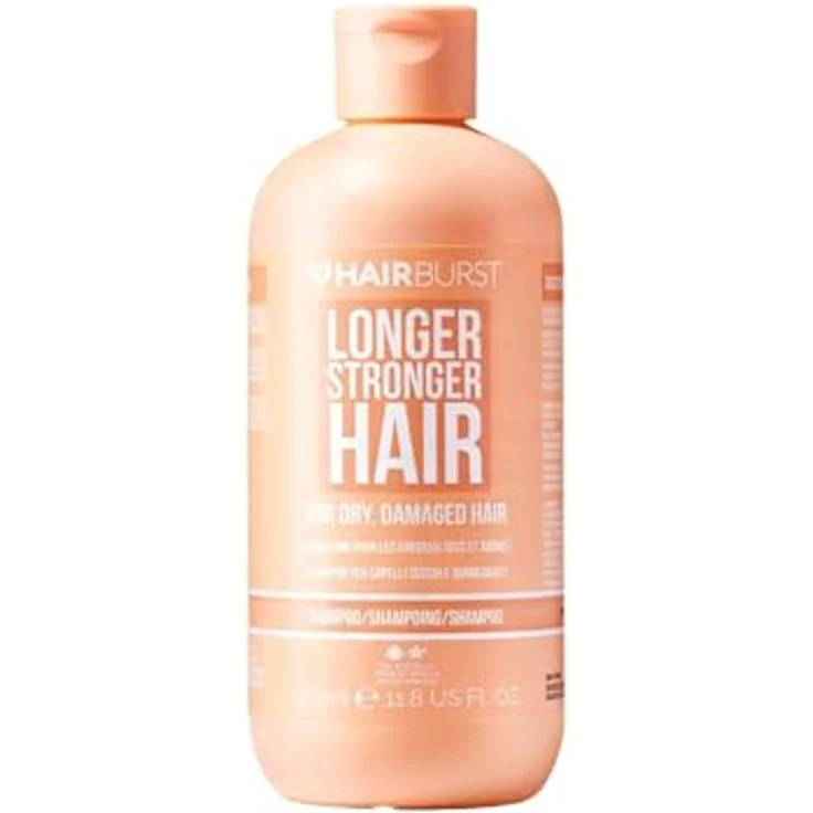 HAIR BURST Shampoo für trockenes & beschädigtes Haar, feuchtigkeitsspeichernd, bruchreduzierend, farbschützend - 350ml, silikonfrei, angereichert mit Vitamin B5, Mandelöl und Feigenextrakt – Bild 1