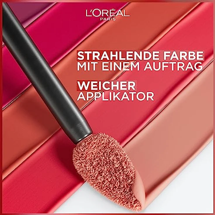 L'Oréal Paris Pflegender Lippenstift mit mattem Finish, Für leuchtende Farben mit bis zu 16 Stunden Halt, Infaillible Matte Resistance, Nr. 105 Breakfast in Bed, 1x 5 ml – Bild 3