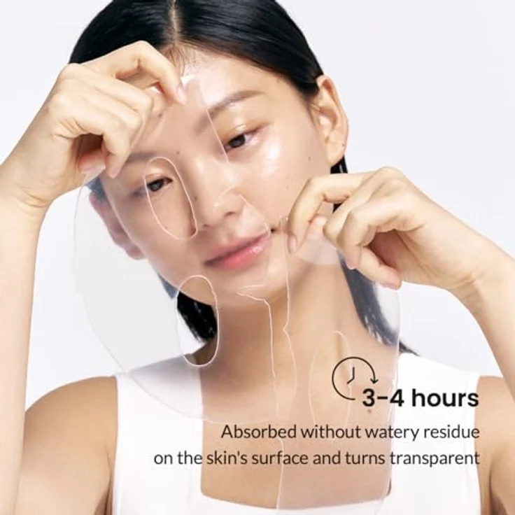 BIODANCE Hydro Cera-nol Real Deep Maske, Overnight Hydrogel Maske, beruhigend, feuchtigkeitsspendend, nahrhaft, 34g x 4 St. – Bild 5