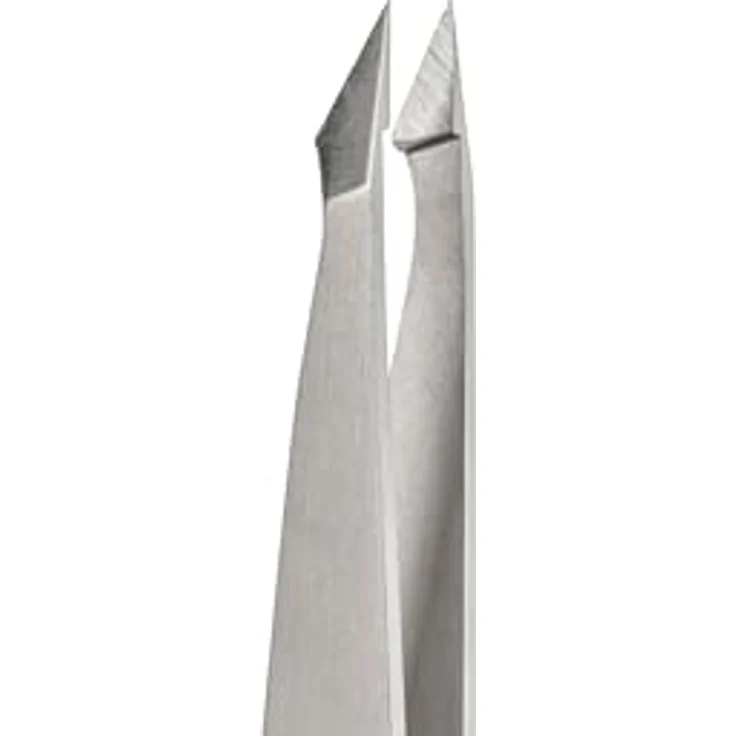 REMOS Kombipinzette Edelstahl [INOX] rostfrei, 2in1 für Splitter und Haare, 9.5 cm mit Schutzhülle – Bild 4