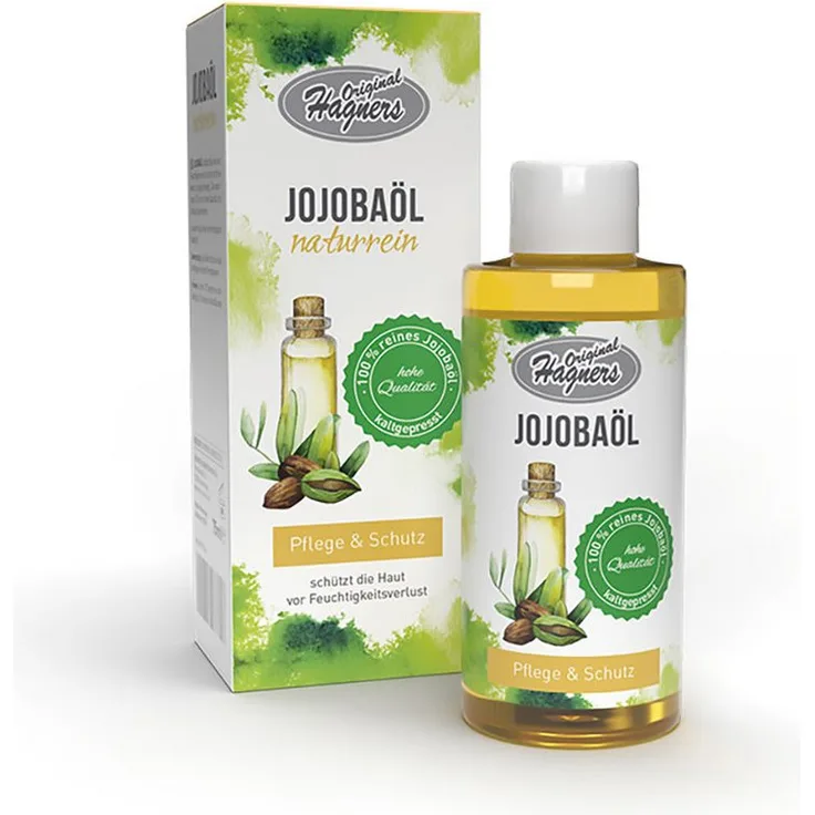 Original Hagners Jojobaöl, naturreines Körperöl zum Schutz vor Feuchtigkeitsverlust, 100 ml