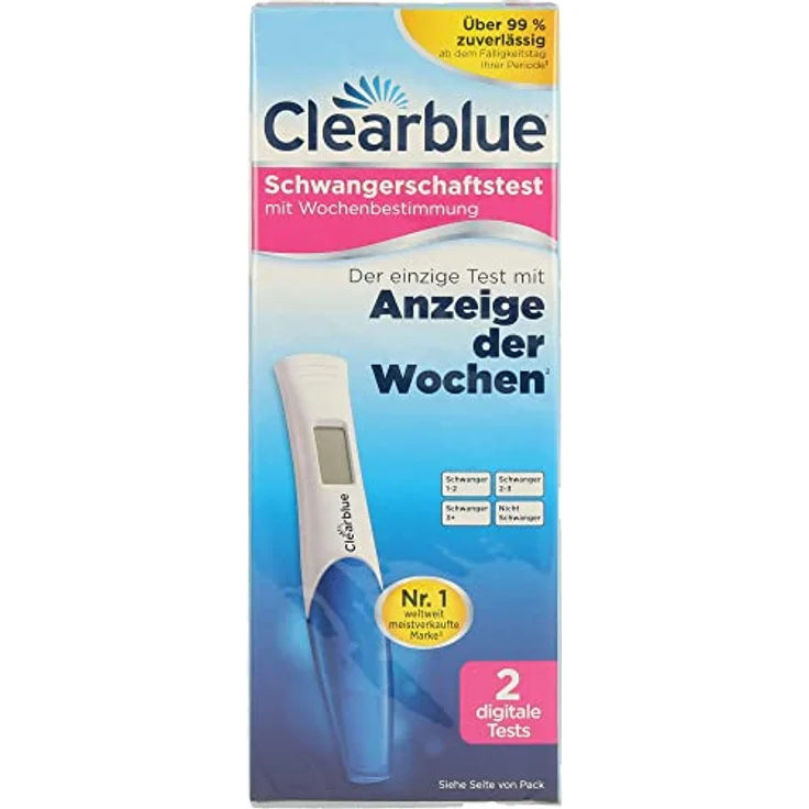 Clearblue Schwangerschaftstest m.Wochenbestimmung 2 Stück, schnell, unkompliziert und zuverlässig – Bild 2