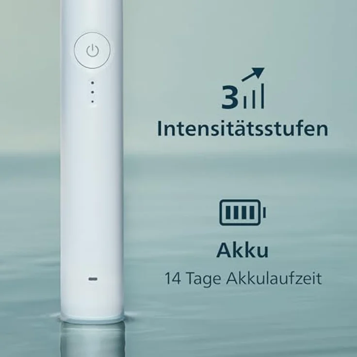 Philips Sonicare Series 3000 HX4033/21, Elektrische Schallzahnbürste mit Drucksensor, 3 Intensitätsstufen, EasyStart, SmarTimer, 14 Tage Akkulaufzeit, Weiß, inkl. Reiseetui – Bild 5