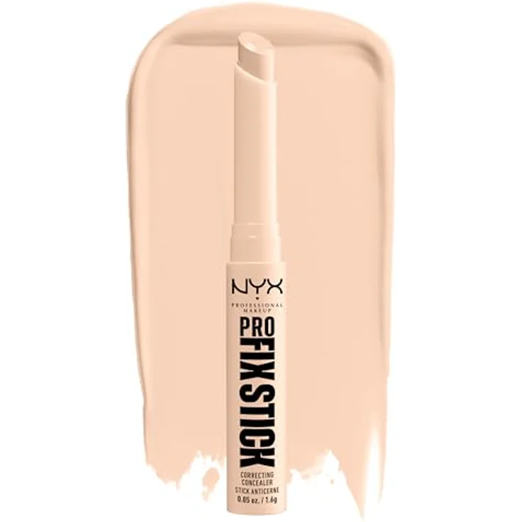 NYX Professional Makeup Pro Fix Stick Korrektor, hochpigmentierter Concealer für eine einheitliche Hautfarbe, Farbton 02 Fair, 1,6 g – Bild 1