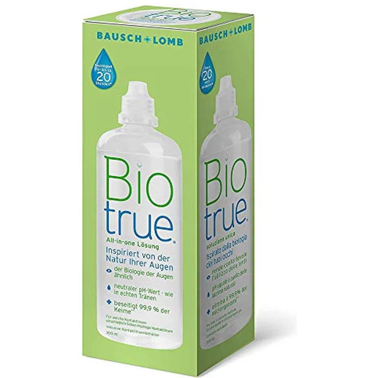 Bausch und Lomb Kontaktlinsenreiniger Biotrue, verträgliche Kontaktlinsenpflege für Silikon Hydrogel Linsen 1 x 300 ml - Preisvergleich – Bild 3