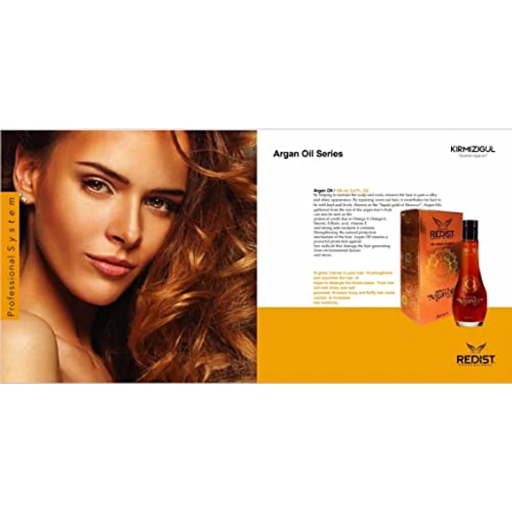 Redist Arganöl Shampoo 1000 ml – Feuchtigkeitsspendendes Shampoo für trockenes und strapaziertes Haar mit intensiv reparierender Wirkung und Antifrizz-Effekt – Bild 5