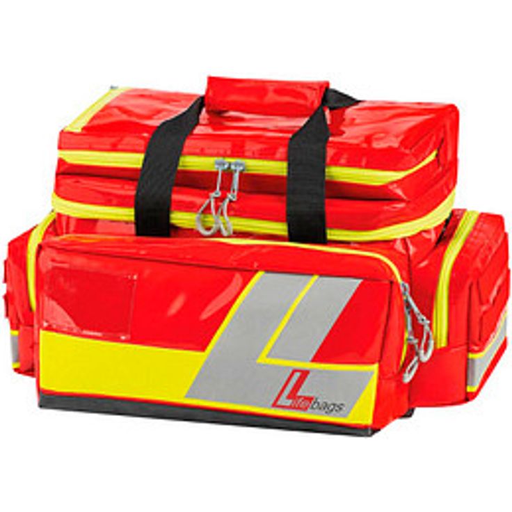 SÖHNGEN Lifebag M, Erste-Hilfe-Tasche in rot mit MOLLE-System und reflektierenden Elementen