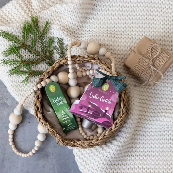 PRIMAVERA Geschenkanhänger Liebe Grüße - Mini Alles Liebe Handcreme mit bio Rose und bio Mandarine, vegan – Bild 5