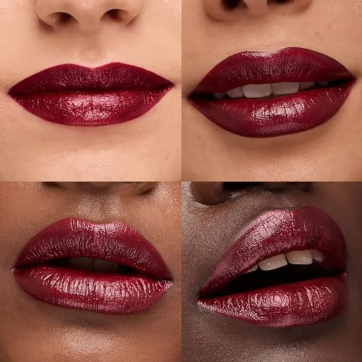 KIKO Milano Metal Flüssig-Lippenstift, Metallic Farbton 06 Bordeaux, 6.5 ml mit hoher Pigmentierung und cremiger Textur – Bild 3