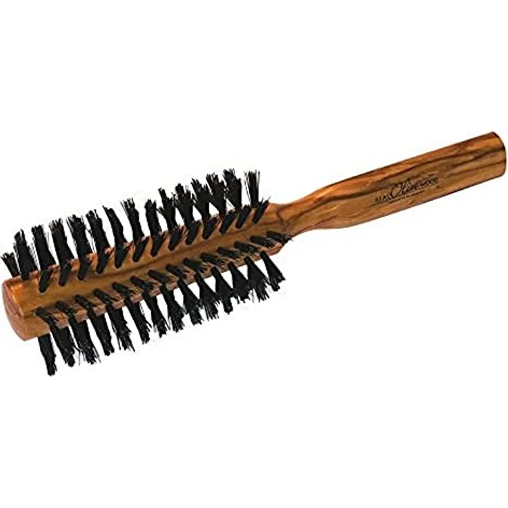 Croll & Denecke Haarbürste, rund, aus Olivenholz