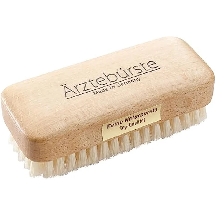 remos professional body care REMOS Handbürste Ärztebürste, weiche Naturborste aus heimischem Buchenholz, perfekt für sanfte Handreinigung, hergestellt in Deutschland – Bild 1