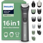 PHILIPS Multigroom Series 7000 MG7931/15, 16-teiliger Barttrimmer und Haarschneider mit selbstschärfenden Metallklingen, 21 Längeneinstellungen (0,5-16 mm) für Gesicht, Kopf und Körper