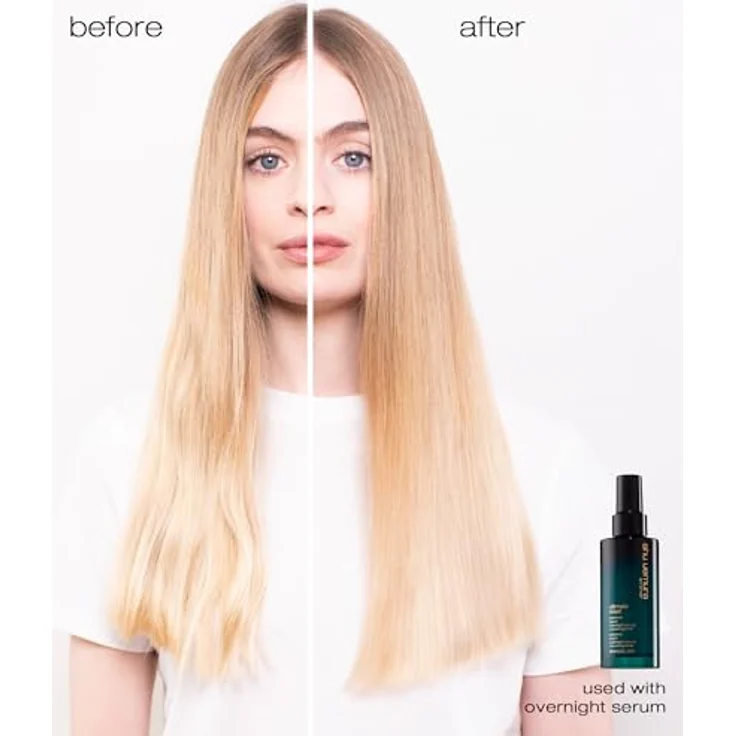 Shu Uemura Ultimate Reset Nachtserum für sehr strapaziertes Haar, Mit Hyogo-Reis und Peptiden, Reparierende und pflegende Wirkung für mehr Glanz, 90ml – Bild 2