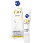 NIVEA Q10 Anti-Falten POWER Extra Straffende Augenpflege, Augencreme mit Q10, Kreatin & Hyaluronsäure gegen Falten & Schwellungen, 15 ml