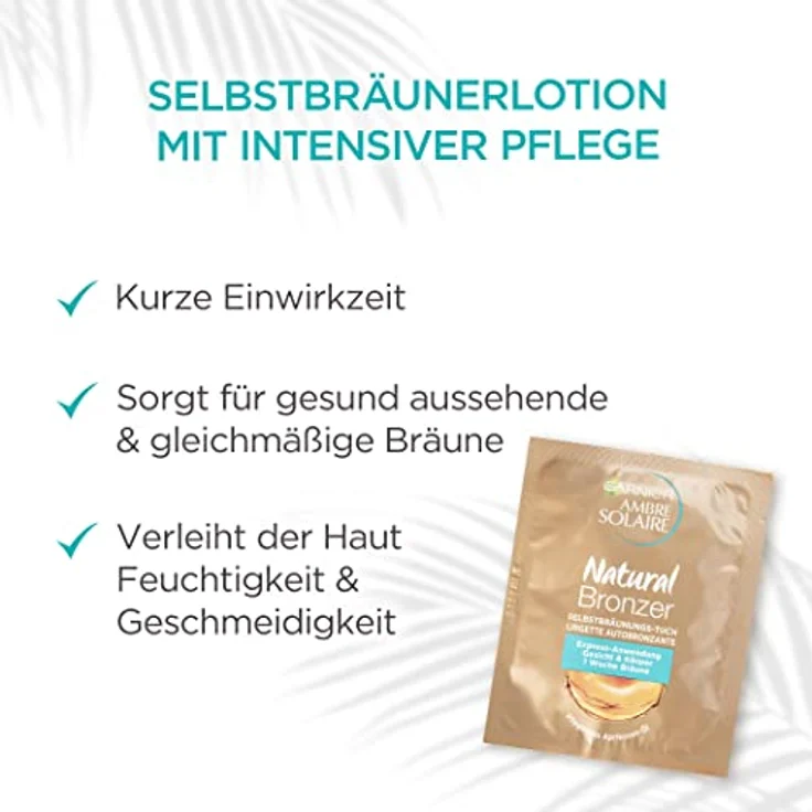 Garnier Ambre Solaire Natural Gesichts-Selbstbräunungstuch Selbstbräuner  – Bild 4
