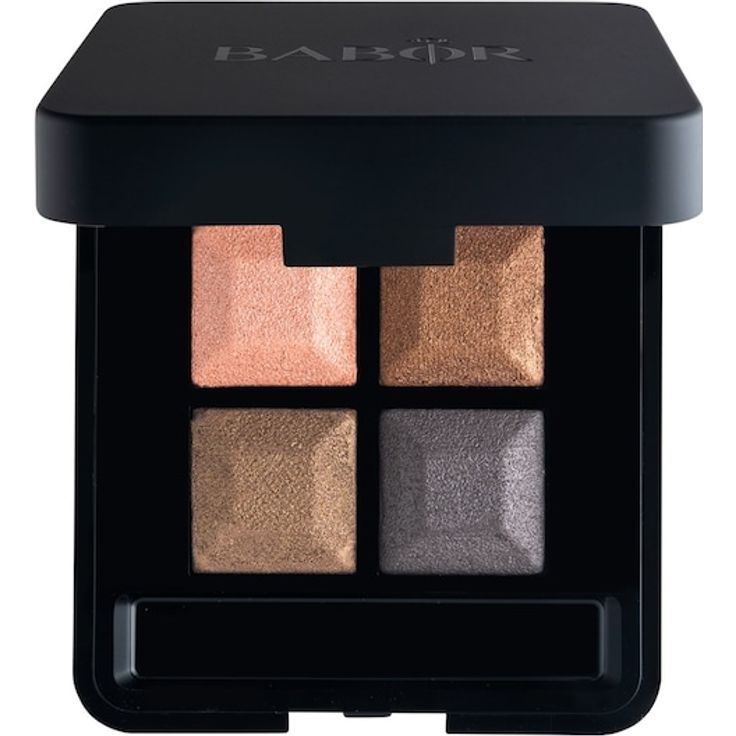 BABOR Eye Shadow Quattro Lidschatten, 4 g, hochpigmentierte Farben mit glänzendem und seidenmattem Finish