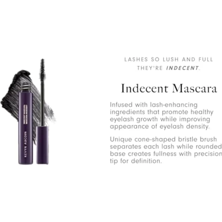 KEVYN AUCOIN Indecent Mascara, Volumen-Mascara für Damen mit kegelförmigem Applikator, 10 ml – Bild 2