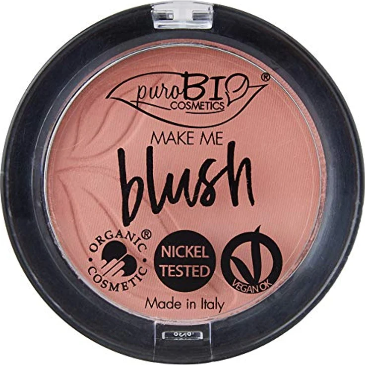 puroBIO Cosmetics Long-lasting Blush, langanhaltendes Rouge, 02 Matte Coral Pink, 5,2 g, vegan, leichte Textur – Bild 3