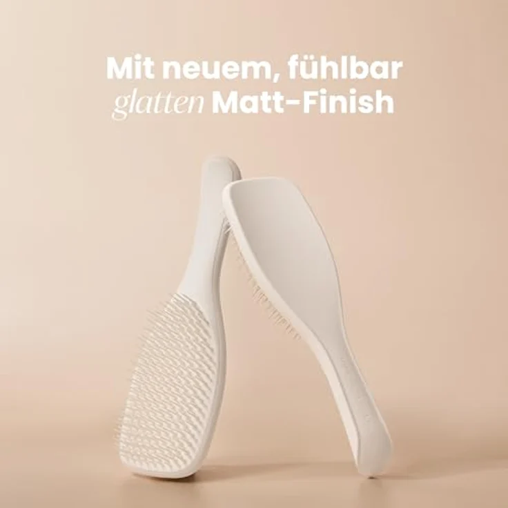 Tangle Teezer Ultimate Detangler Haarbürste, Entwirrungsbürste für nasses und trockenes Haar, zweistufige Borsten, Porzellancreme matte Oberfläche, für alle Haartypen – Bild 4