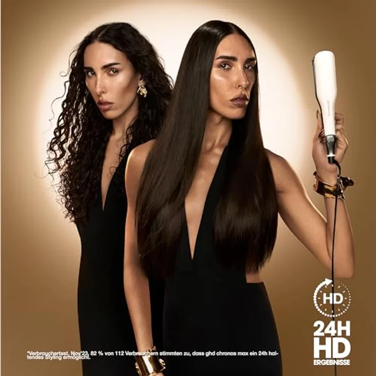 ghd Chronos Max Glätteisen – 185°C, Schnellaufheizfunktion, 30 Sek. Aufheizzeit, ideal für lange Haare - Weiß – Bild 4