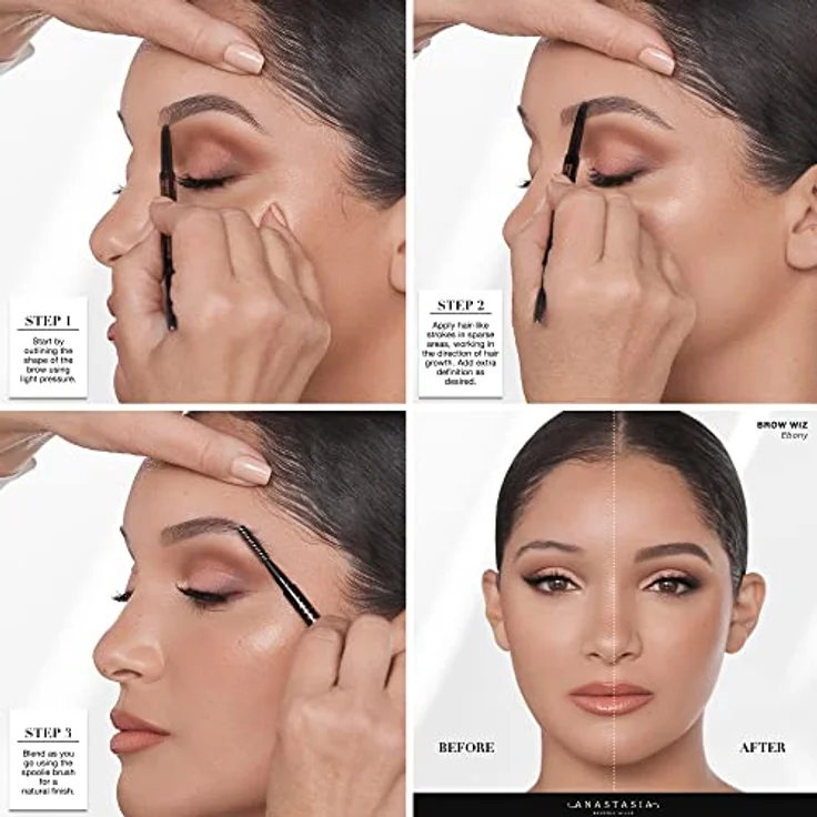 Anastasia Beverly Hills Brow Wiz, Augenbrauenstift mit cremiger Farbe und Spoolie-Bürste, 0,08 g, verschiedene Farbtöne verfügbar – Bild 4