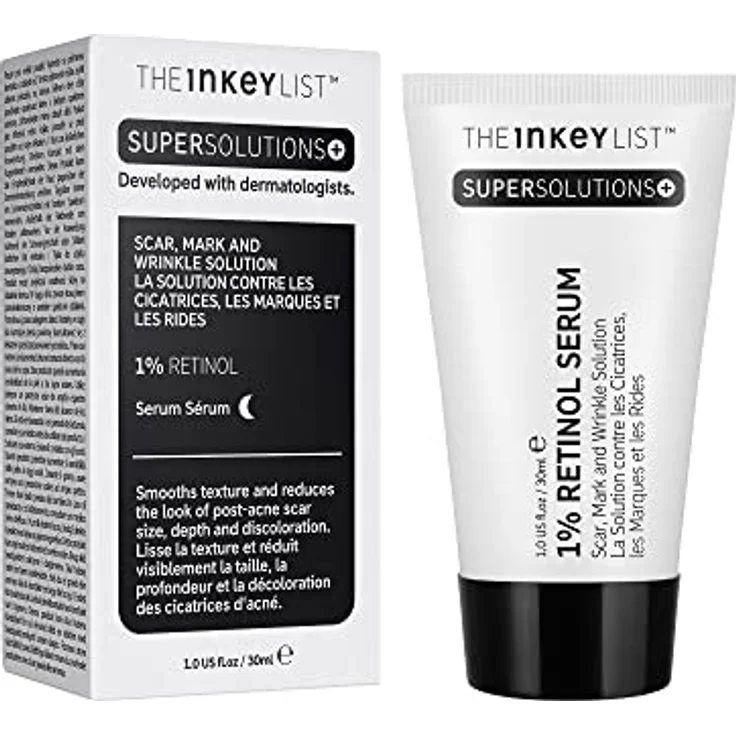 The INKEY List Retinol 1% Serum Supersolutions 30ml, Narben-, Flecken- und Faltenlösung, mit 1% Retinol, Aprikosenkernöl und Squalan – Bild 2