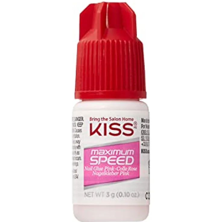 KISS Nagelkleber schnelltrocknend Kunstnägel & Nageldesign 3 g Pink, 3g – Bild 3