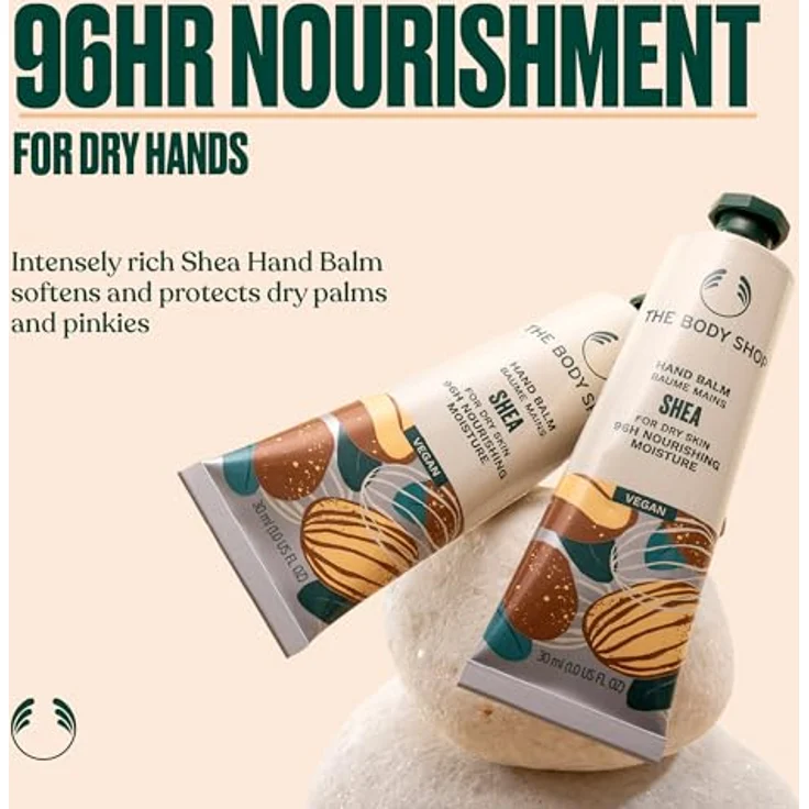 The Body Shop Hand Cream 30ml, feuchtigkeitsspendende Handcreme mit pflegenden Inhaltsstoffen – Bild 3