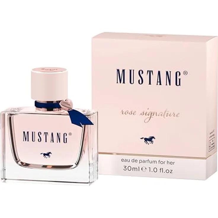 MUSTANG Signature for her, Blumig-holziges Eau de Parfum Damen, 30ml mit Pfirsichblüte, Maiglöckchen und Patchouli