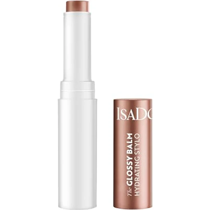 Isadora Glossy Balm Hydrating Stylo, Lippenbalsam für Damen mit feuchtigkeitsspendender Textur, vegan, 1,6 g – Bild 1