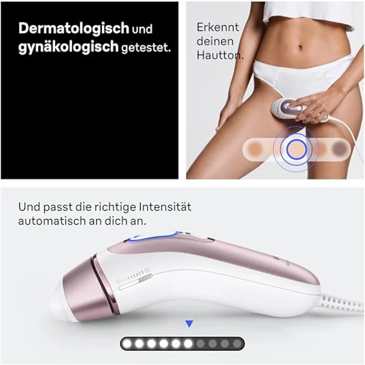 Braun Smart IPL Skin i-expert Pro 7 PL7211, Licht-Haarentferner mit präzisem Behandlungskopf und Hauttonerkennung – Bild 7