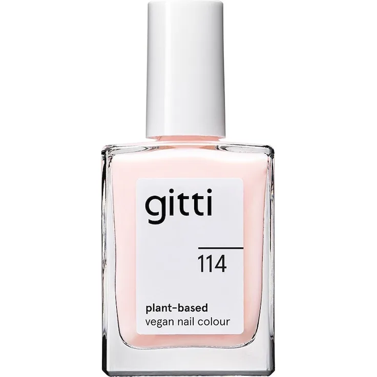 gitti no. 114 Nagellack 15 ml, glänzendes Blassrosa, vegan und umweltfreundlich