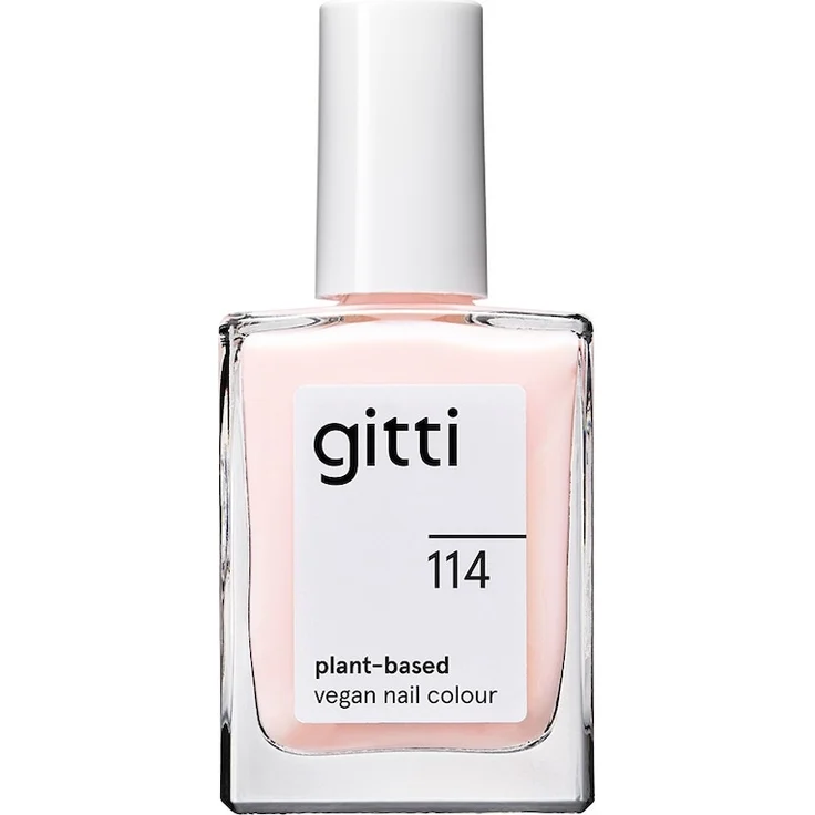 gitti no. 114 Nagellack 15 ml, glänzendes Blassrosa, vegan und umweltfreundlich