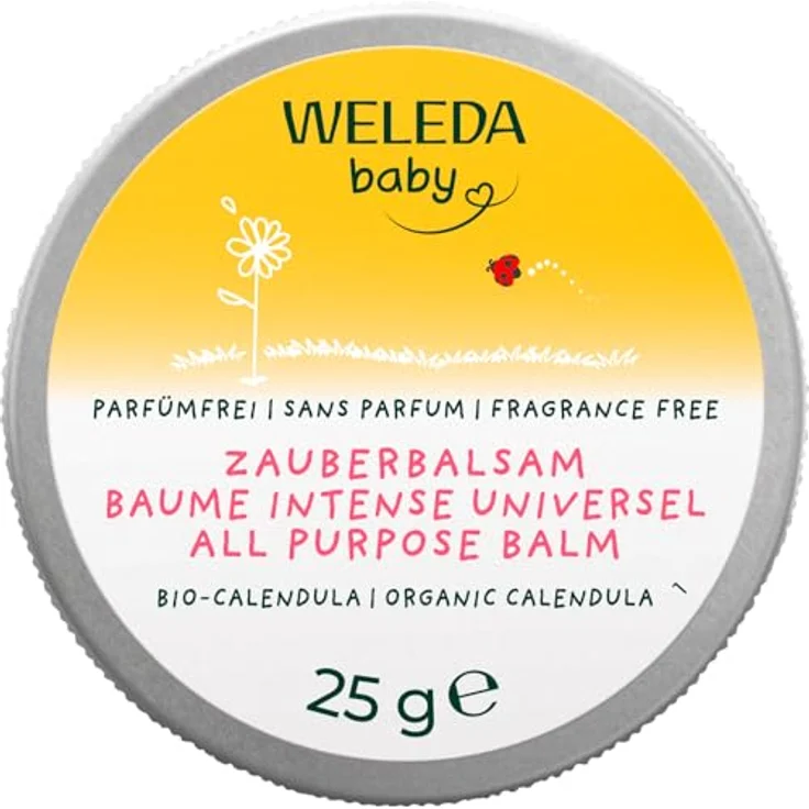 Weleda Calendula Zauberbalsam, Allzweckbalsam für Gesicht & Körper, 25g, naturkosmetisch, für trockene Haut & Lippen, auch für Babys geeignet – Bild 7