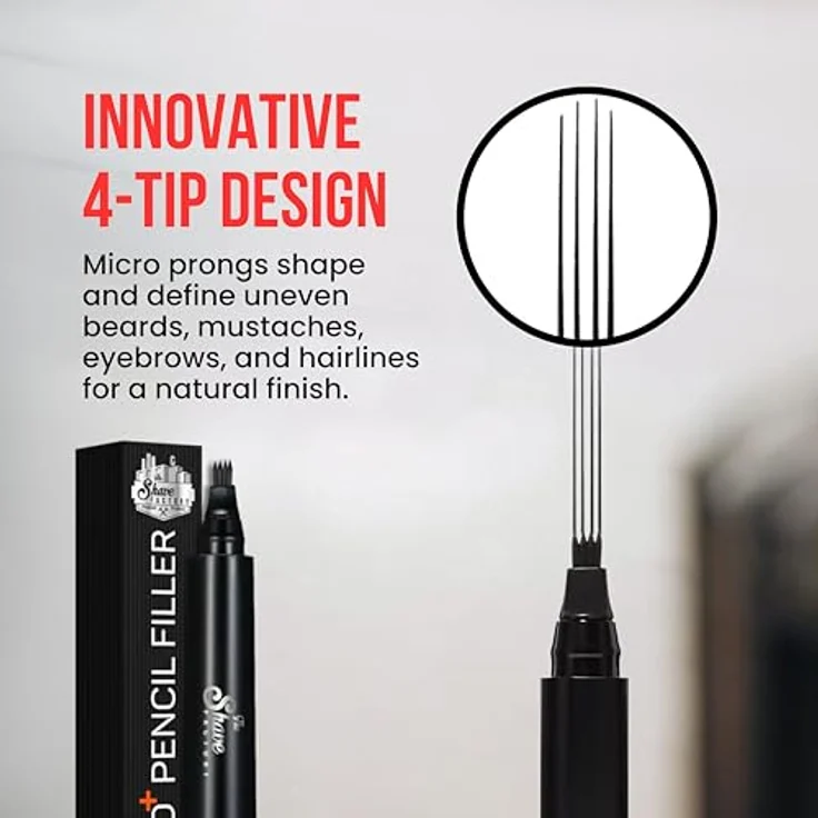 The Shave Factory Beard Pencil Filler, Präzise Abdeckung für volle Bartoptik, 30g – Bild 3