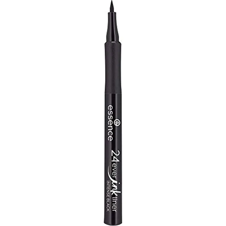 essence 24ever ink liner, Eyeliner, Eye Liner, intensives Schwarz, Nr. 01 Intense Black, schwarz, sofortiges Ergebnis, langanhaltend, matt, wasserfest, vegan, ohne Parfüm (1,2ml)