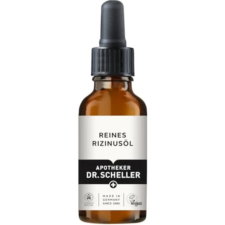 Dr. Scheller Reines Rizinusöl, 30 ml - Unterstützt das Haarwachstum, pflegt intensiv, verleiht Glanz, duftfrei, kaltgepresst – Bild 5