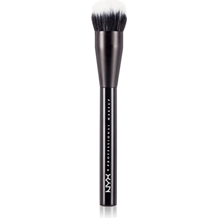 NYX Professional Makeup Pro Brush Dual Fiber - Make-up Pinsel für Foundation, breiter Pinsel mit vollen und weichen Borsten, Foundationpinsel
