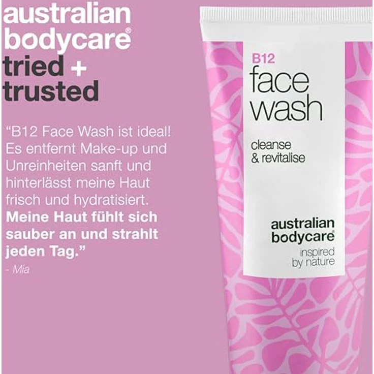 Australian Bodycare B12 revitalisierendes Reinigungsgel, Gesichtsreinigung mit sanfter Peelingwirkung, 100 ml – Bild 4
