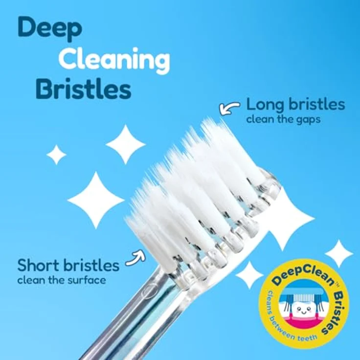 BRUSH-BABY KidzSonic Schallzahnbürste für Kinder, Flamingo, sanfte Reinigung, 2 Modi – Bild 3