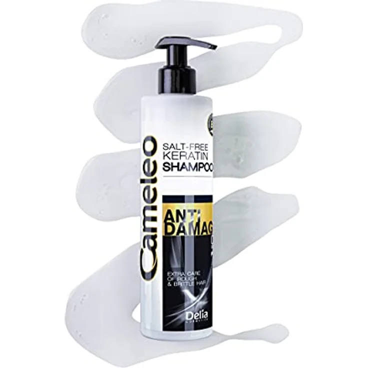 Cameleo - Keratin Haarwaschmittel - für Geschädigtes, Trockenes, Raues Haar - Regenerierende Reparaturbehandlung & Pflege mit biomimetischem Keratin & Arganöl, Hitzeschutz - salz frei - 250ml – Bild 3
