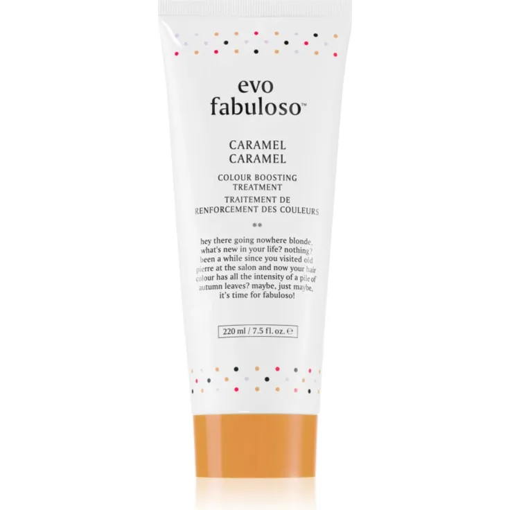 EVO Fabuloso Colour Boosting Treatment Conditioner, Haarpflege für leuchtendere Haarfarbe, Farbton Caramel, 220 ml