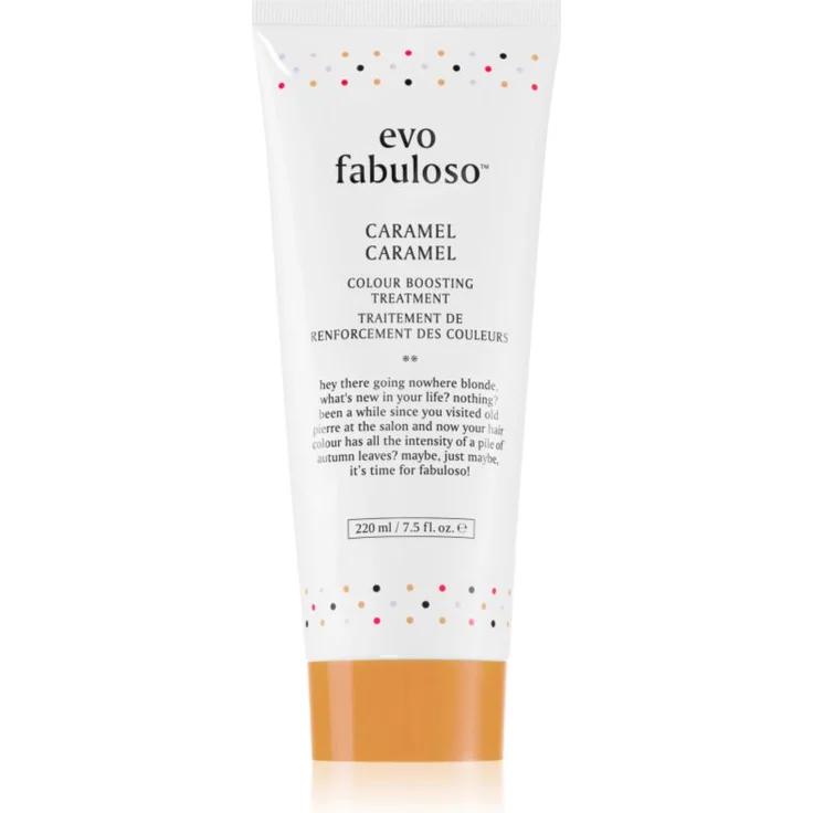 EVO Fabuloso Colour Boosting Treatment Conditioner, Haarpflege für leuchtendere Haarfarbe, Farbton Caramel, 220 ml