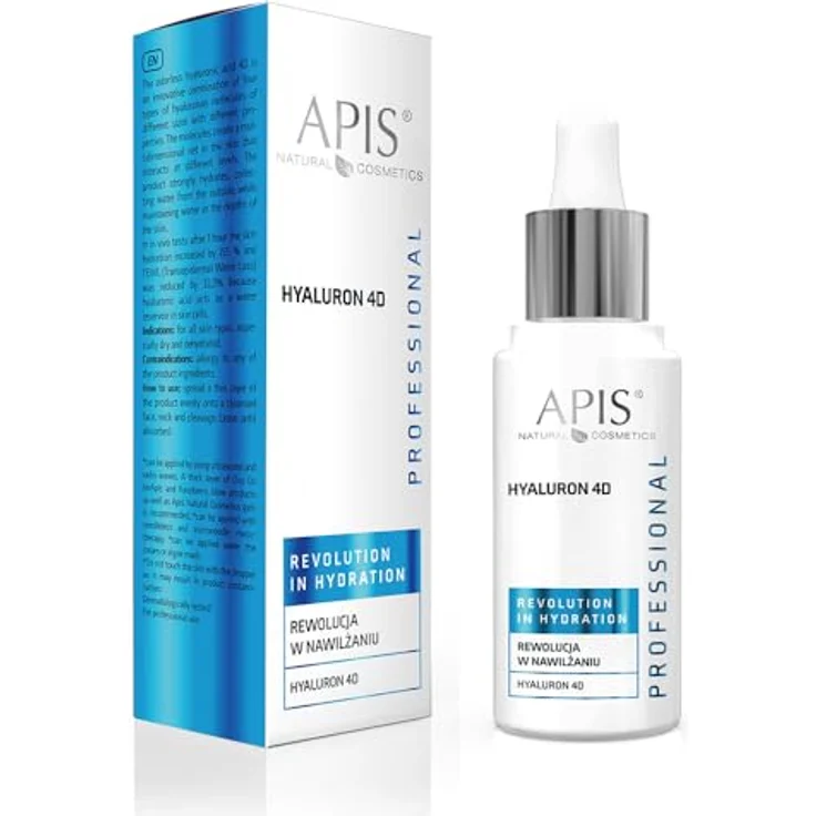 Apis | Hyaluron 4D | Gesichtsserum mit 4 Größen von Hyaluronsäuremolekülen | Spendet Feuchtigkeit | 30 ml – Bild 1