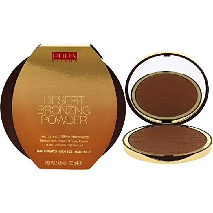 PUPA Face Make-Up Desert Bronzing Powder Maxi Size 002 Honey Gold 30 g, Inhalt: 30 g, für einen frischen Teint