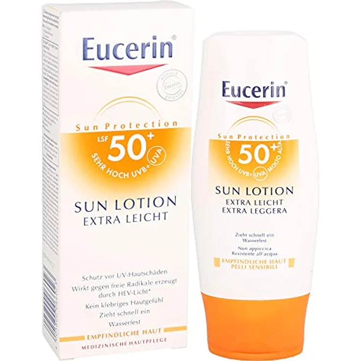 Eucerin Pflege Eucerin Pflege Sun Lotion Extra Leicht LSF 50 Sonnenlotion 150 ml – Bild 3